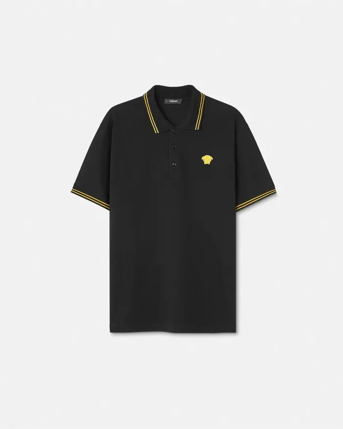 TShirts and Polos Men Versace Medusa Polo Shirt Black