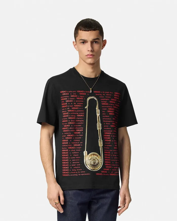 TShirts and Polos Men Versace TShirt Blackprint