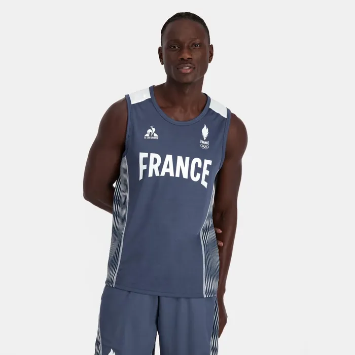 Tshirts And Tops Men Le Coq Sportif France039s Olympic Team Tank Top Insignia Blue
