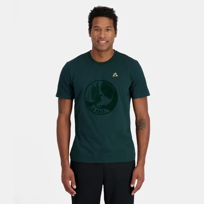 Tshirts And Tops Men Le Coq Sportif Tshirt Motif La Paix Homme Scarab