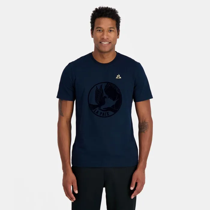 Tshirts And Tops Men Le Coq Sportif Tshirt Motif La Paix Homme Sky Captain
