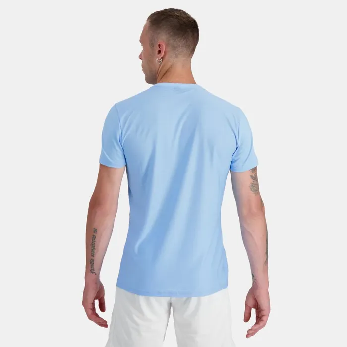 Tshirts And Tops Men Le Coq Sportif Tennis TShirt Fly Blue Tshirts And Tops Men Le Coq Sportif Tennis TShirt Fly Blue