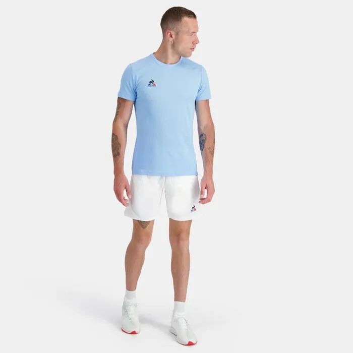 Tshirts And Tops Men Le Coq Sportif Tennis TShirt Fly Blue Tshirts And Tops Men Le Coq Sportif Tennis TShirt Fly Blue