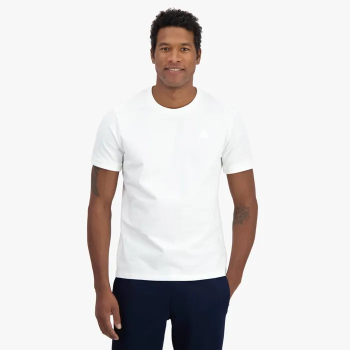 Tshirts And Tops Men Le Coq Sportif Ton Sur Ton TShirt New Optical White