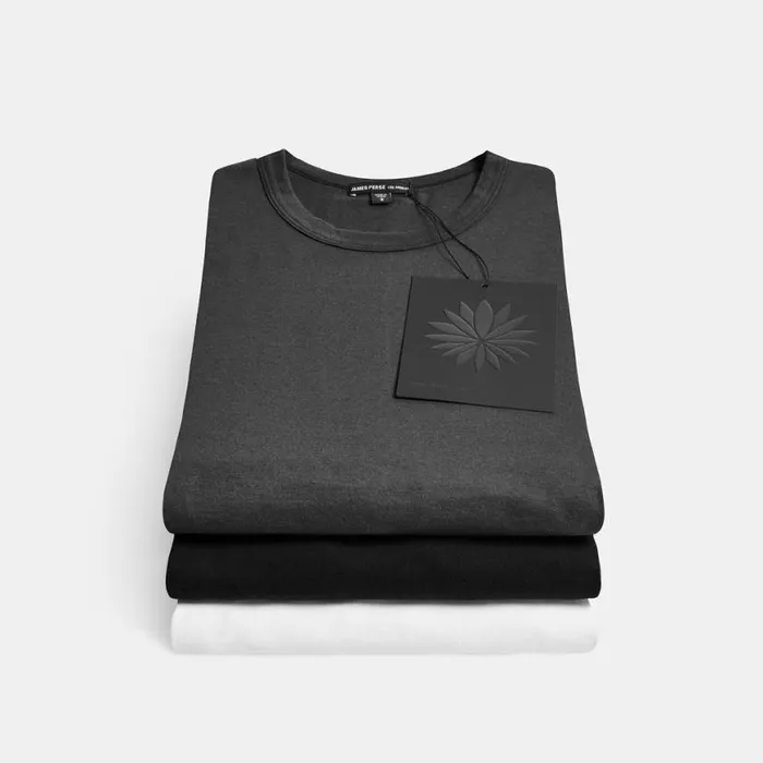 TShirts Men James Perse 3 Pack Luxe Lotus Jersey Tee Blackwhitecarbon