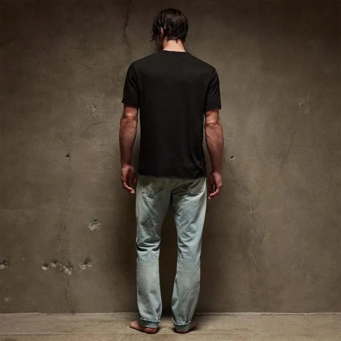 TShirts Men James Perse Slub Jersey Short Sleeve Crew Black TShirts Men James Perse Slub Jersey Short Sleeve Crew Black