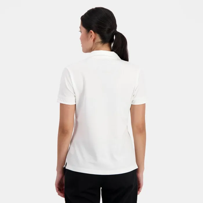 Tshirts Polos Shirts And Tops Women Le Coq Sportif Coq D039Or Polo Shirt En Interlock 240g Coton Marshmallow