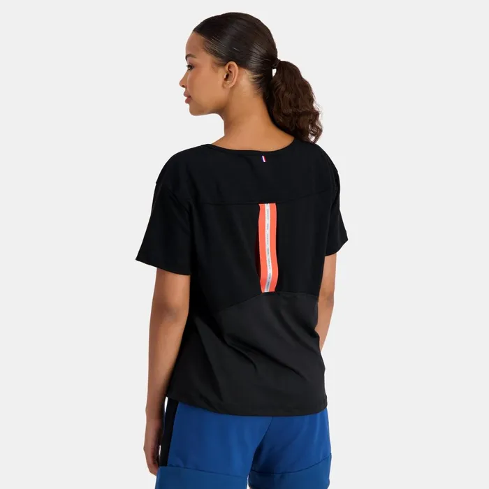 Tshirts Polos Shirts And Tops Women Le Coq Sportif Training Performance TShirt Black