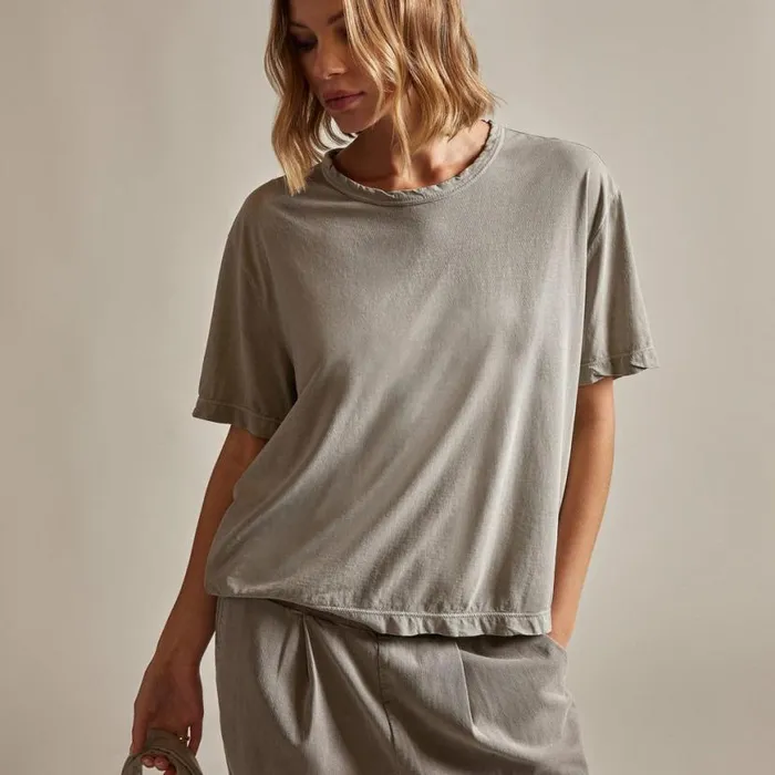 TShirts Women James Perse Oversized Boxy Tee Dapple Pigment