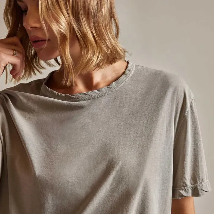 TShirts Women James Perse Oversized Boxy Tee Dapple Pigment