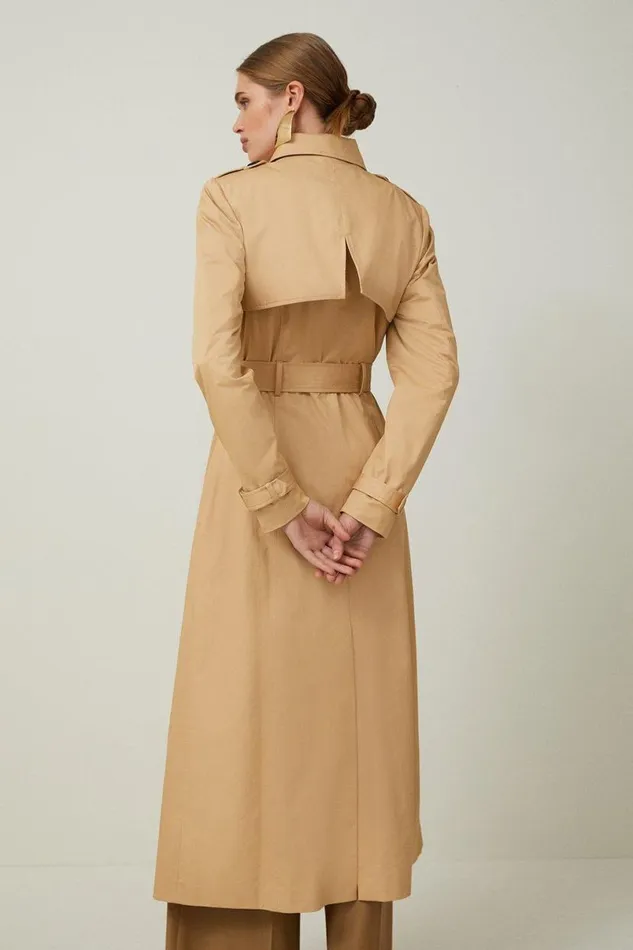 Tailored Classic Belted Trench Coat Camel Women Karen Millen Coats and Jackets