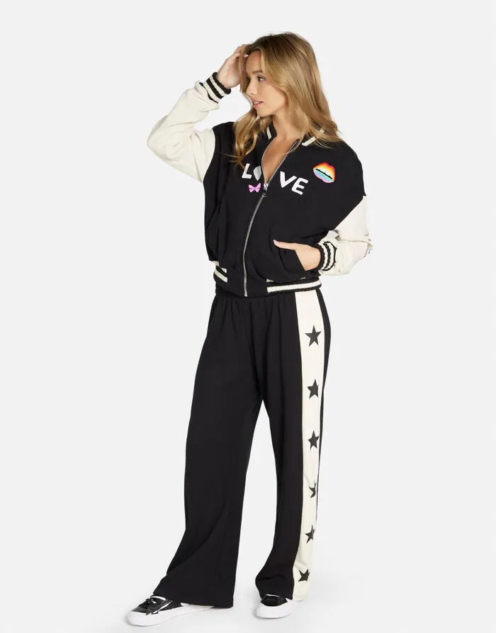 Taissa 1 Love Rainbow Lip Blackbone Women039s Lauren Moshi Jackets