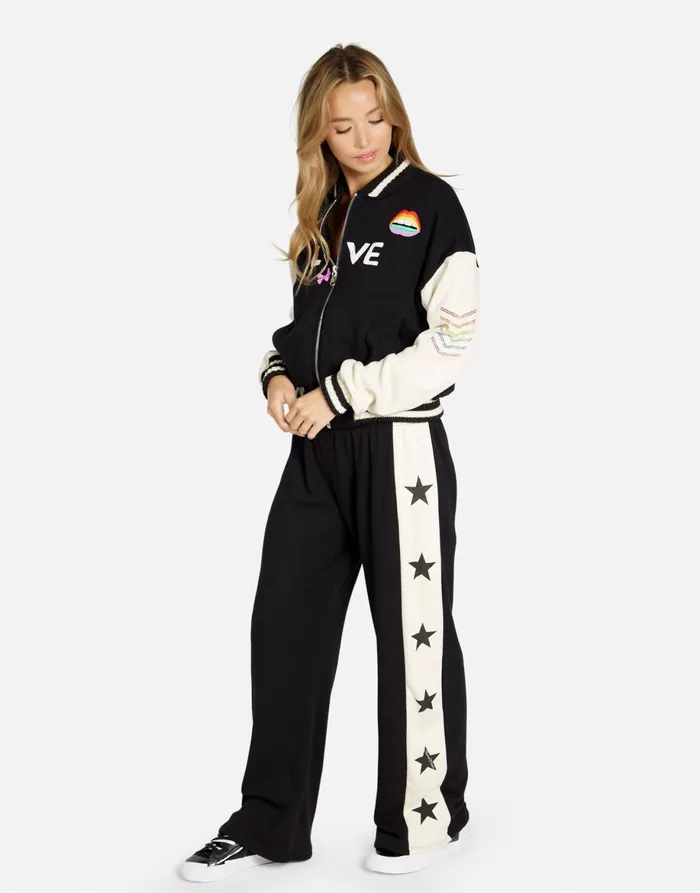 Taissa 1 Love Rainbow Lip Blackbone Women039s Lauren Moshi Jackets
