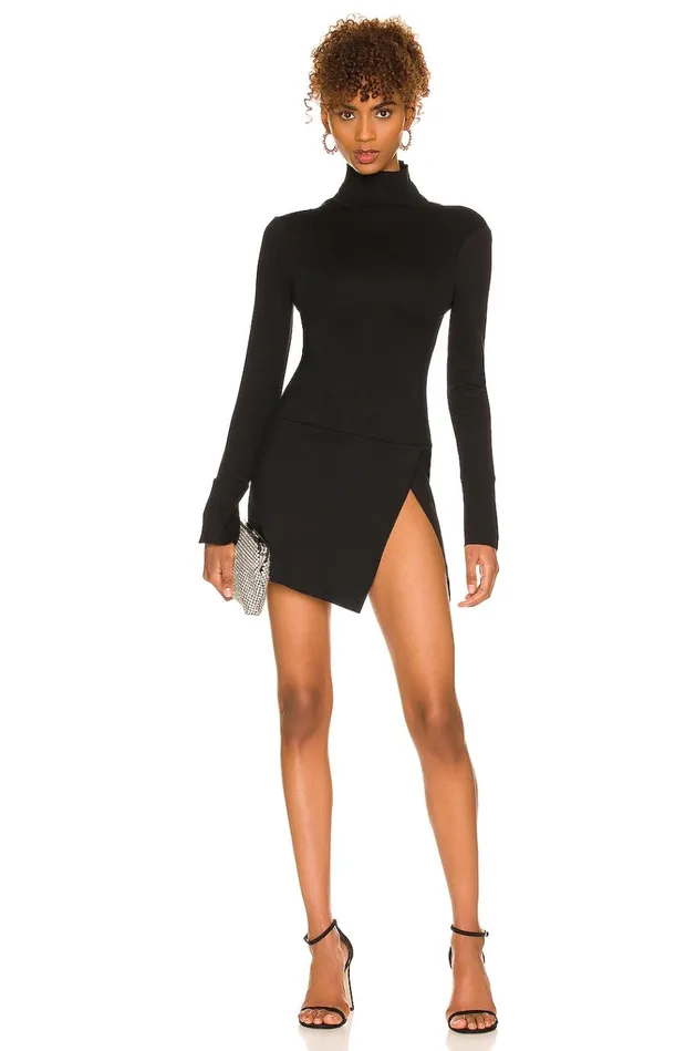 Tati Turtleneck Dress Black Women Lovers Friends Dresses