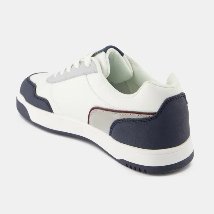 Teenager Kids Le Coq Sportif Chaussures Ado Shoes LCS COURT BREAKER GS Kids Optical White Dark Slate