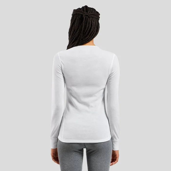 The Active Warm Base Layer Top White Women Odlo Base Layers