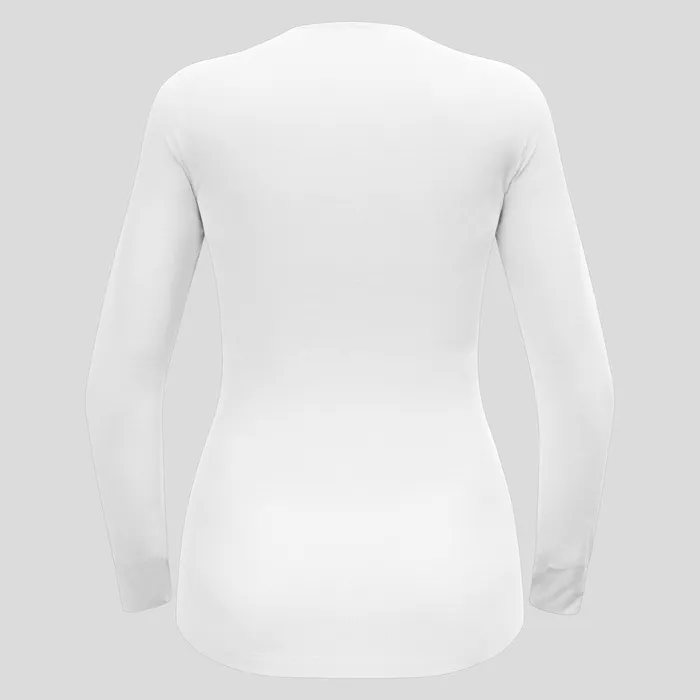 The Active Warm Base Layer Top White Women Odlo Base Layers