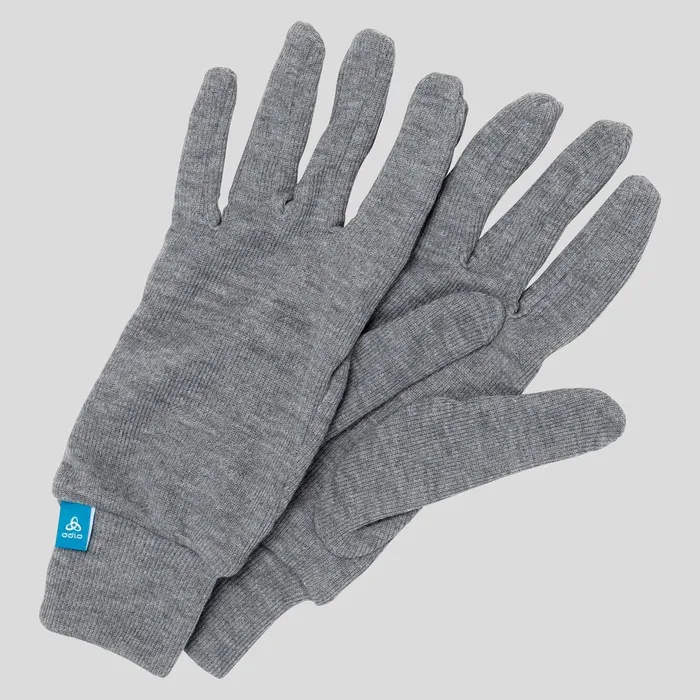 The Active Warm Kids039 Gloves Odlo Steel Grey Melange Kids Odlo CrossCountry Skiing