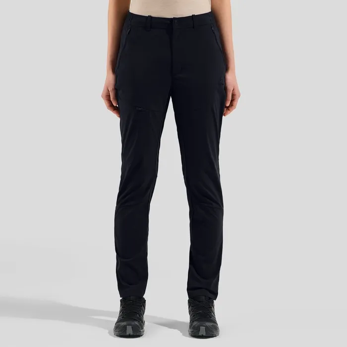The Ascent Light Hiking Pants Black Women Odlo Pants and Tights