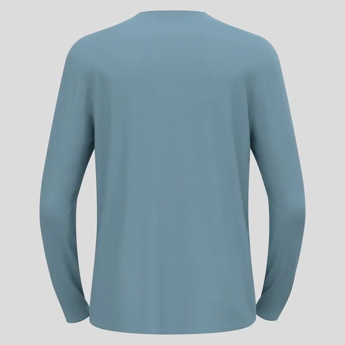 The Ascent Merino 200 Pocket Long Sleeve Tshirt Provincial Blue Men Odlo Mid Layers and Longsleeves