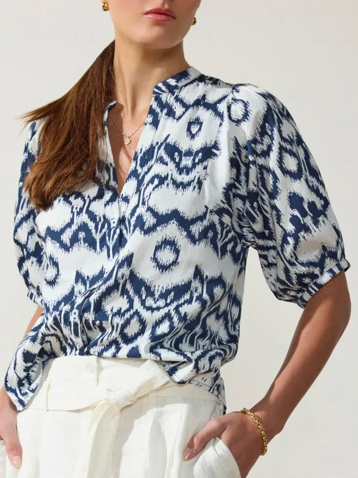 The Asteria Printed Blouse Liana Print Combo Women Brochu Walker Tops