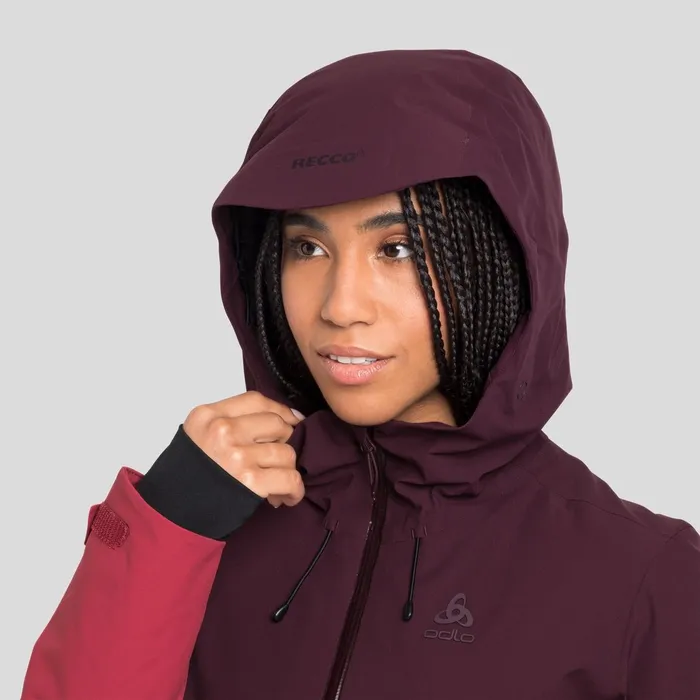The Bluebird SThermic Ski Jacket Winetasting 8211 Deep Claret Women Odlo Jackets and Vests The Bluebird SThermic Ski Jacket Winetasting 8211 Deep Claret Women Odlo Jackets and Vests
