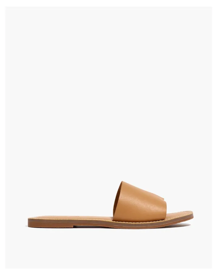 The Boardwalk Post Slide Sandal In Leather Desert Camel Women Madewell Sandals The Boardwalk Post Slide Sandal In Leather Desert Camel Women Madewell Sandals