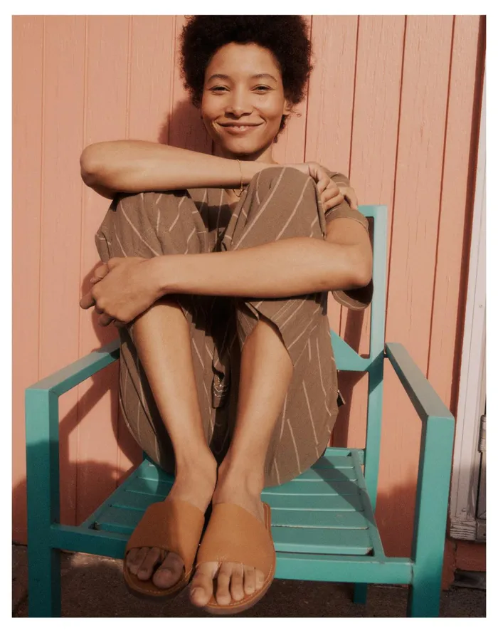 The Boardwalk Post Slide Sandal In Leather Desert Camel Women Madewell Sandals The Boardwalk Post Slide Sandal In Leather Desert Camel Women Madewell Sandals