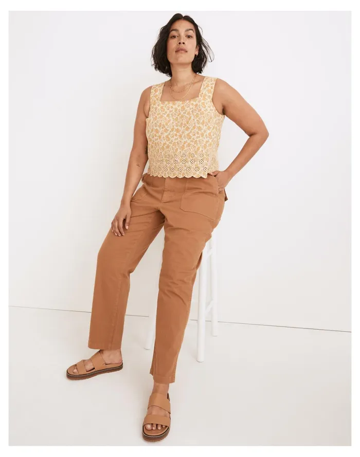 The Curvy Perfect Vintage Straight Workwear Pants Warm Hickory Women Madewell Pants The Curvy Perfect Vintage Straight Workwear Pants Warm Hickory Women Madewell Pants