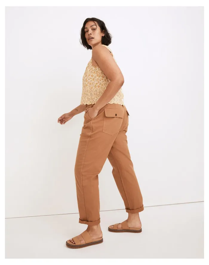The Curvy Perfect Vintage Straight Workwear Pants Warm Hickory Women Madewell Pants The Curvy Perfect Vintage Straight Workwear Pants Warm Hickory Women Madewell Pants