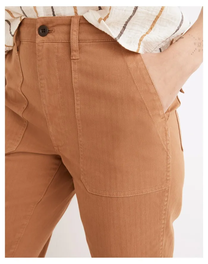The Curvy Perfect Vintage Straight Workwear Pants Warm Hickory Women Madewell Pants The Curvy Perfect Vintage Straight Workwear Pants Warm Hickory Women Madewell Pants
