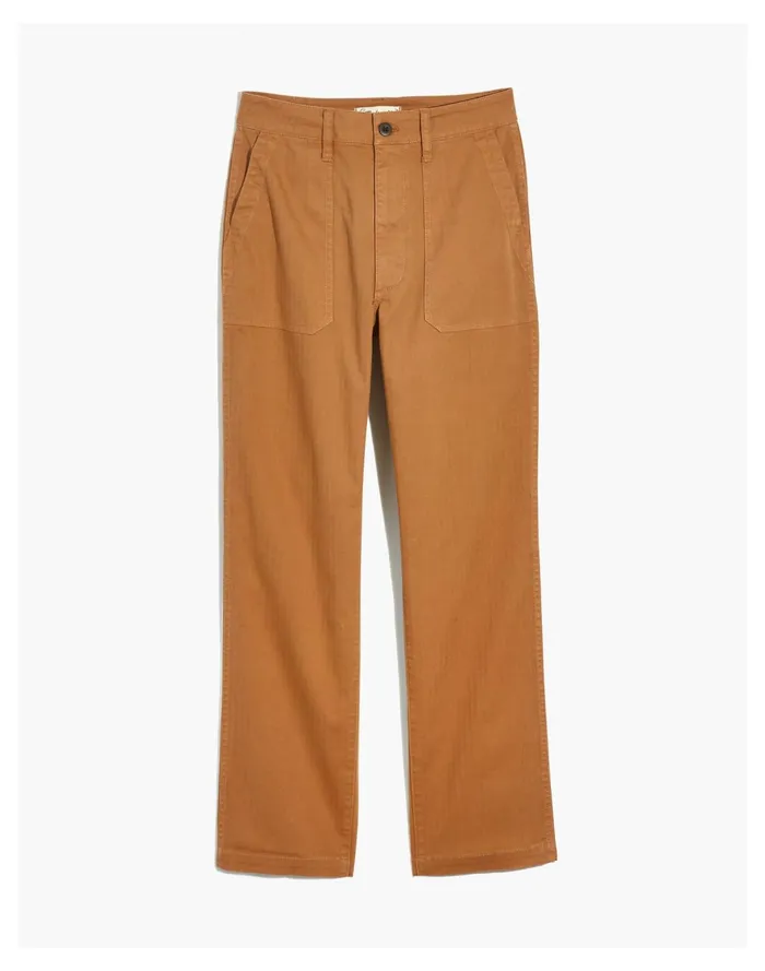 The Curvy Perfect Vintage Straight Workwear Pants Warm Hickory Women Madewell Pants The Curvy Perfect Vintage Straight Workwear Pants Warm Hickory Women Madewell Pants