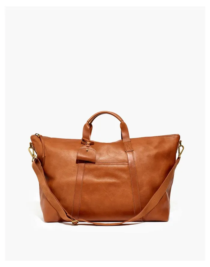 The Essential Overnight Bag In Leather English Saddle Women Madewell Luggage and Travel The Essential Overnight Bag In Leather English Saddle Women Madewell Luggage and Travel