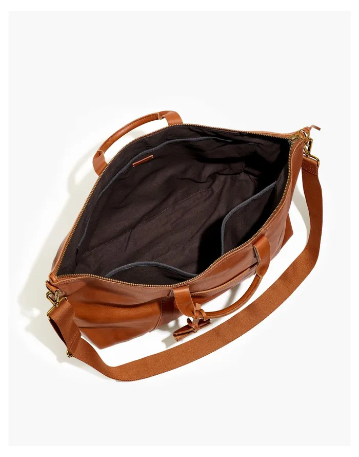 The Essential Overnight Bag In Leather English Saddle Women Madewell Luggage and Travel The Essential Overnight Bag In Leather English Saddle Women Madewell Luggage and Travel