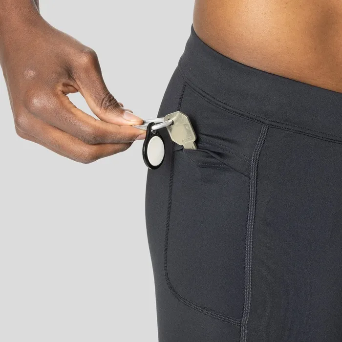 The Essentials 34 Running Tights Black Men Odlo Pants and Tights