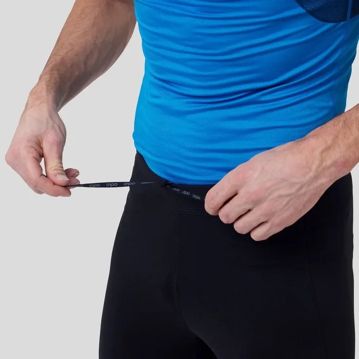 The Essentials 34 Running Tights Black Men Odlo Pants and Tights