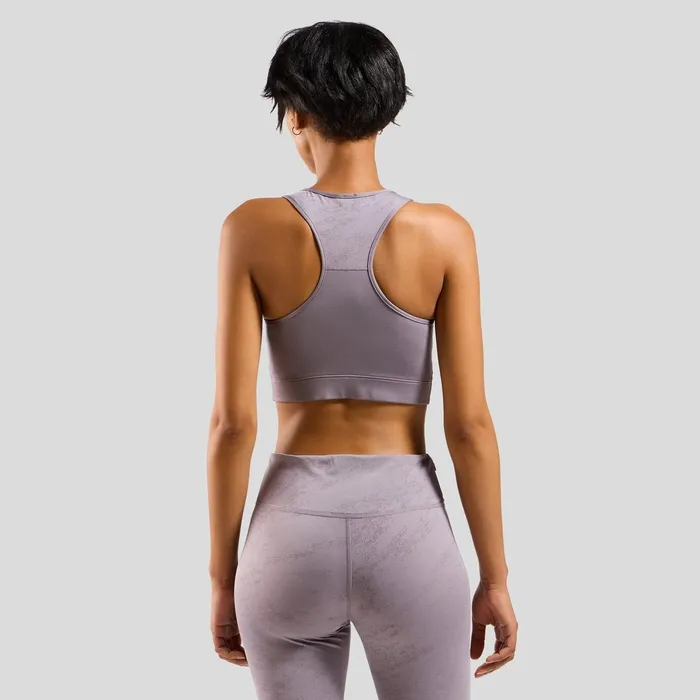 The Essentials Print Bralette Gray Ridge Women Odlo Sports Bras