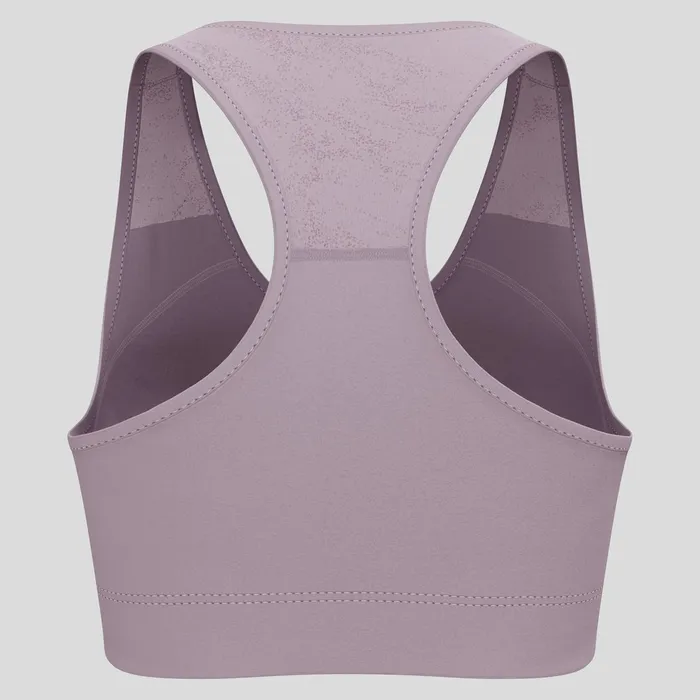 The Essentials Print Bralette Gray Ridge Women Odlo Sports Bras