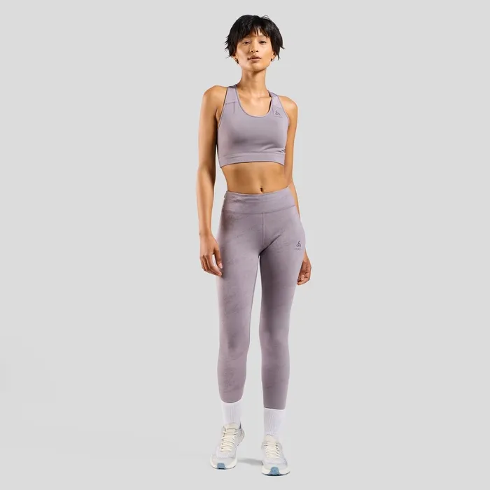 The Essentials Print Bralette Gray Ridge Women Odlo Sports Bras