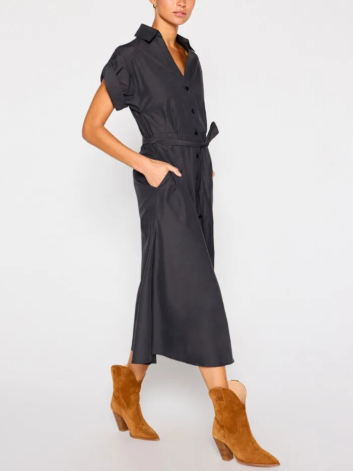 The Fia Belted Dress Washed Black Women Brochu Walker Dresses
