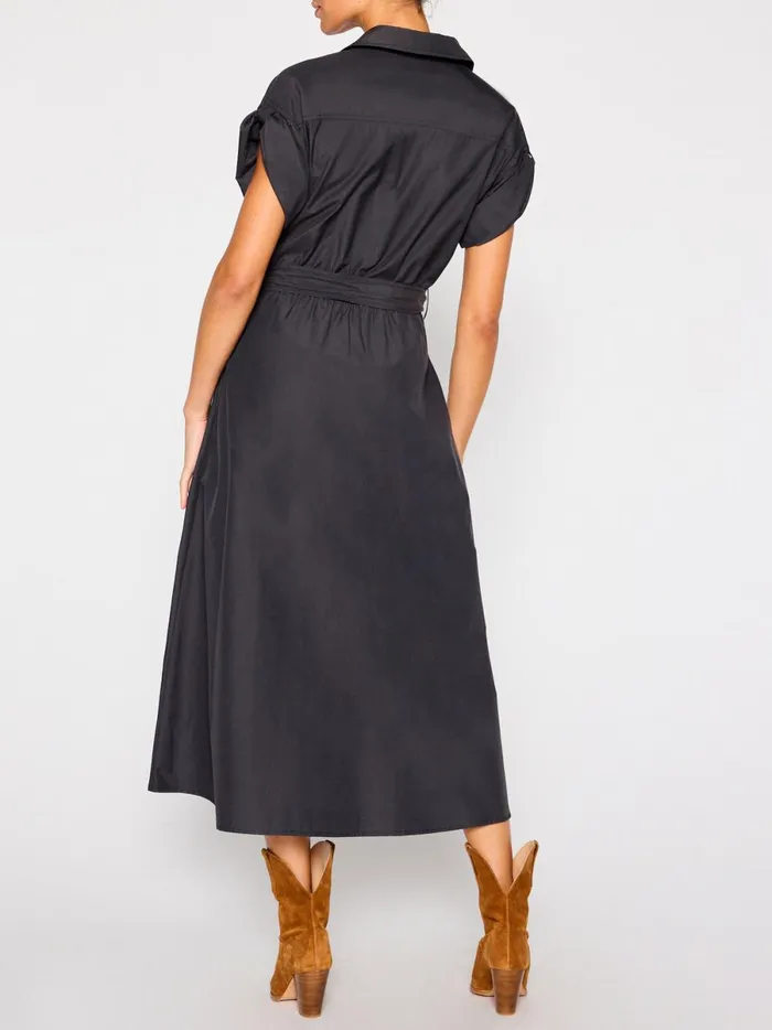The Fia Belted Dress Washed Black Women Brochu Walker Dresses