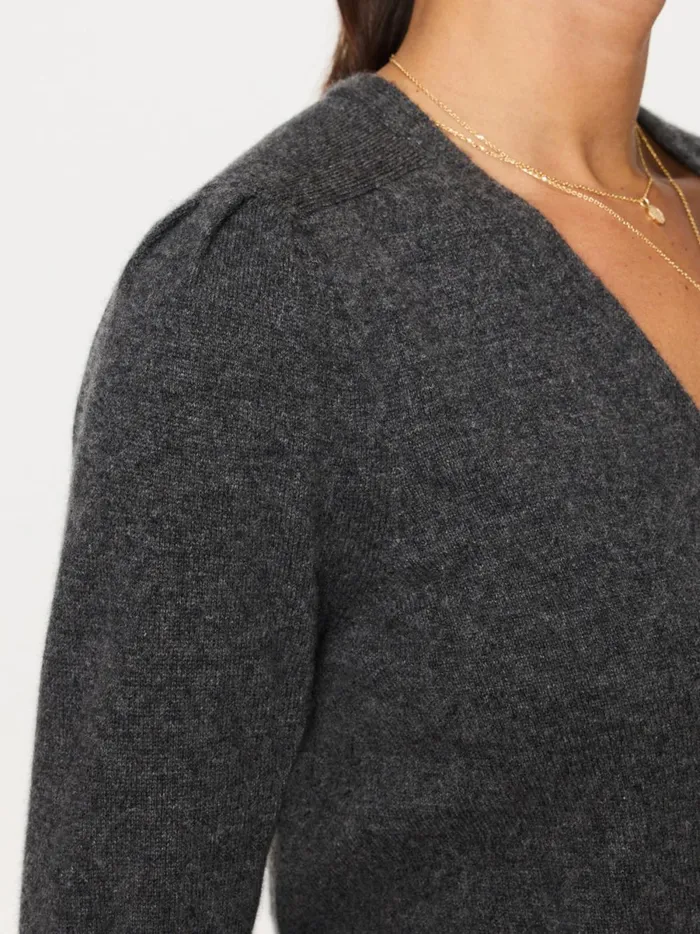 The Finn Wrap Flannel Mlange Women Brochu Walker Sweaters
