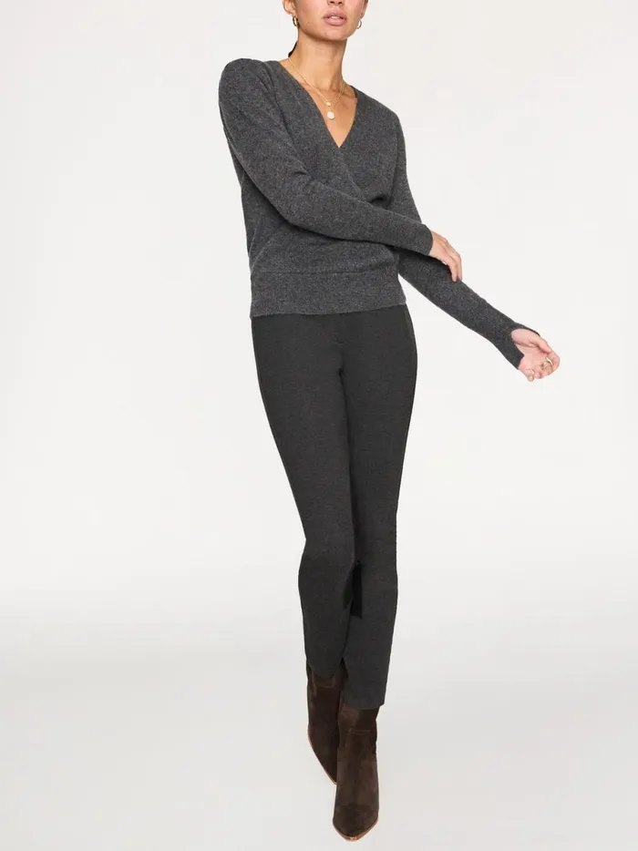 The Finn Wrap Flannel Mlange Women Brochu Walker Sweaters