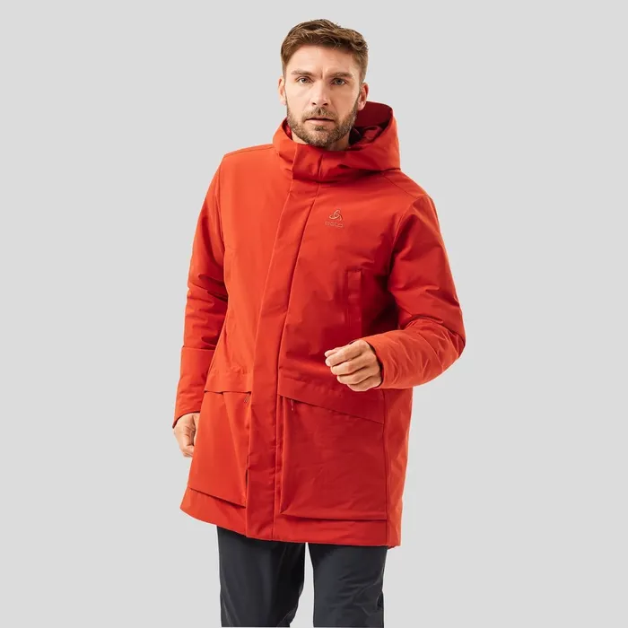 The Halden SThermic Parka Ketchup Men Odlo Jackets and Vests
