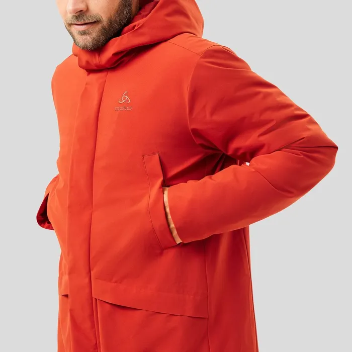 The Halden SThermic Parka Ketchup Men Odlo Jackets and Vests