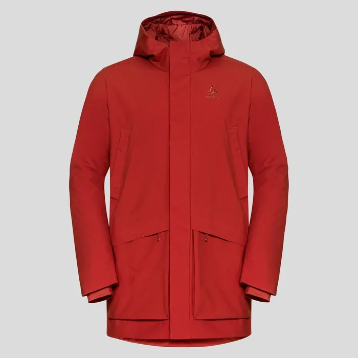 The Halden SThermic Parka Ketchup Men Odlo Jackets and Vests