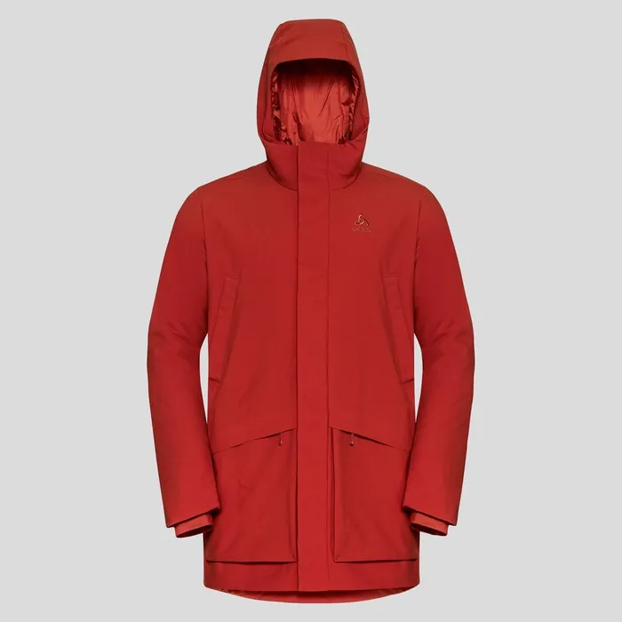 The Halden SThermic Parka Ketchup Men Odlo Jackets and Vests