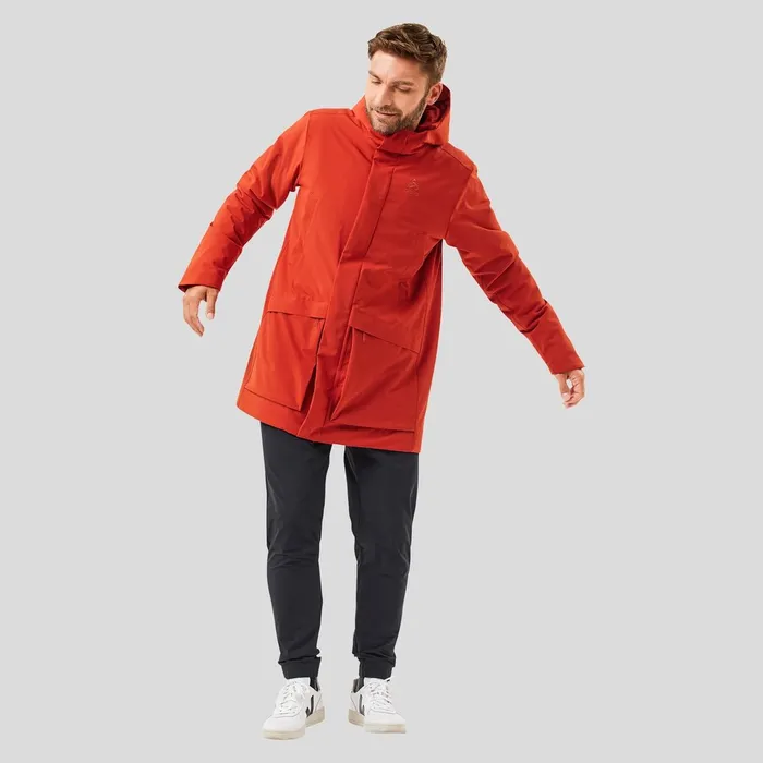 The Halden SThermic Parka Ketchup Men Odlo Jackets and Vests