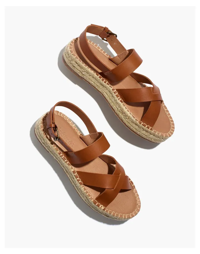 The Julie Espadrille Sandal English Saddle Women Madewell Sandals