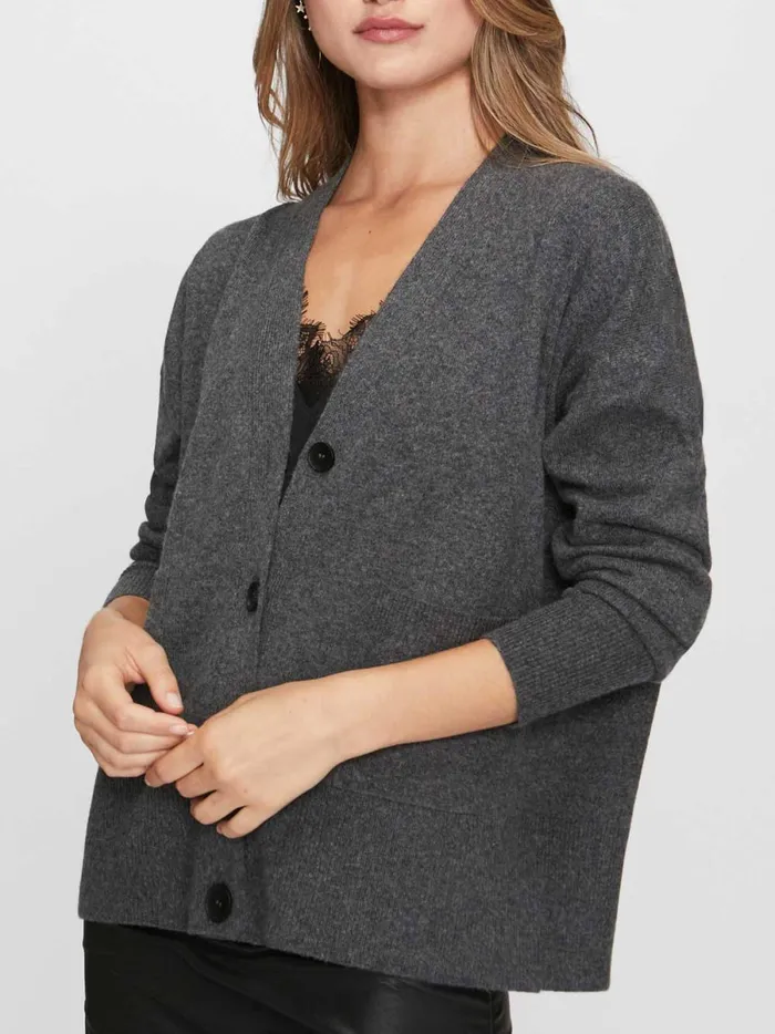 The Lace Looker Cardigan Dark Charcoal With Black Underlayer Women Brochu Walker Cardigans